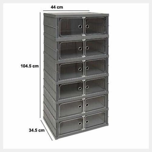 Schránka na skladování Fold`n`Box skládací šedá